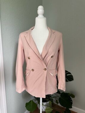 H&M Blush Pink Double-Breasted Blazer